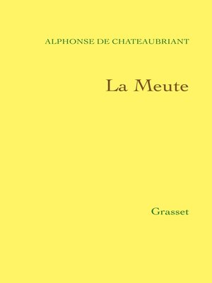 cover image of La meute